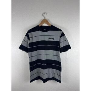 Independent Skateboard Co Striped Pocket T Shirt Medium Gray Black Logo
